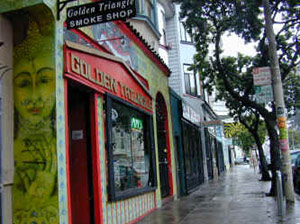 Golden Triangle Smoke Shop on Upper Haight Street