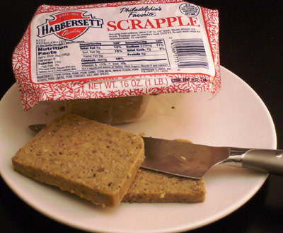 Habbersett scrapple brand pork product