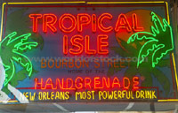 Hand grenade drink at Tropical Isle in New Orleans Louisiana