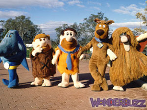 Hanna-Barbera Land characters in costume