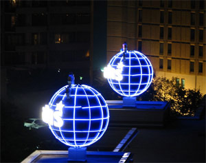 Harrah's blue globes