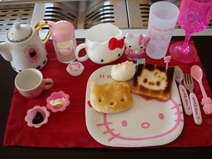 Hello Kitty breakfast and brunch set - plates and silverware