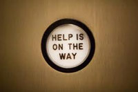 Help is on the Way elevator button