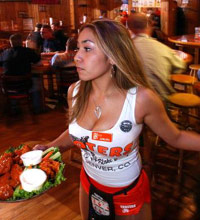 Hooters waitress