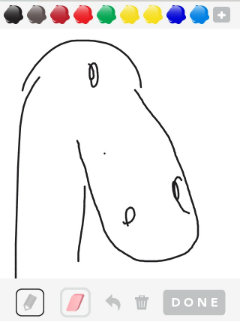 Horse arm on Draw Something