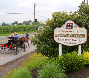 Intercourse, Pennsylvania sign