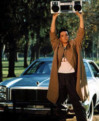 John Cusack holding a boombox in Say Anything