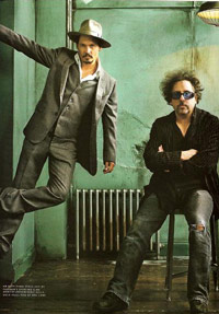 Johnny Depp and Tim Burton