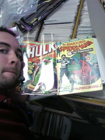 KC with Incredible Hulk magazines