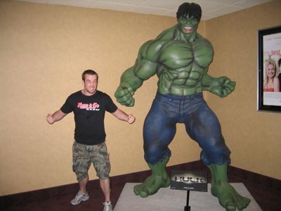 KC with the Incredible Hulk