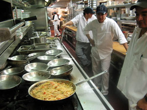 Restaurant kitchen staff