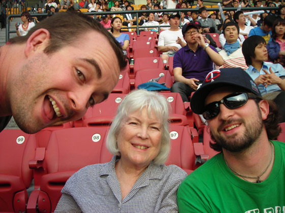 Korean baseball game at Seoul Stadium