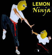 Lemon ninja with sword