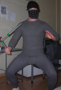 Master KC dressed as a ninja