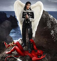 Michael Jackson steps on the Devil