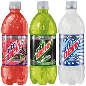 Mountain Dew bottles