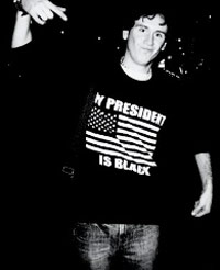 My President is Black - Bill wearing an Obama t-shirt