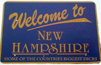New Hampshire has Biggest Dicks sign