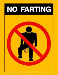 No Farting sign