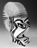 Black and white notepad rolodex