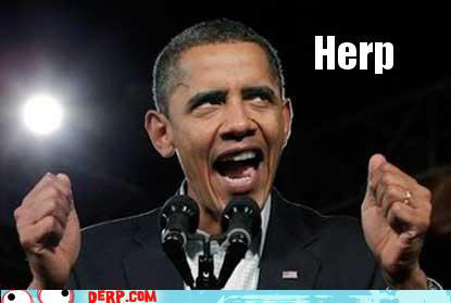 Obama hurr derp face