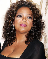 Oprah Winfrey posing like a snob