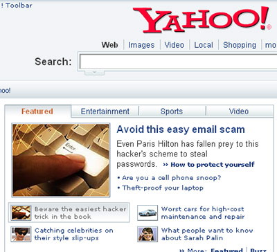Paris Hilton email scam
