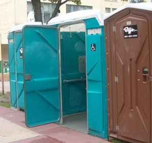 Port-a-John outdoor toilet - handicapped