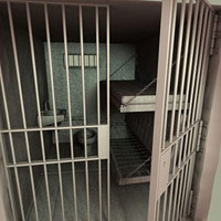 Prison cell door open