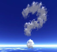 Question mark cloud