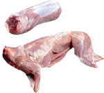 Frozen rabbit meat