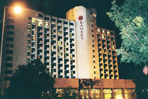 Ramada Inn at night