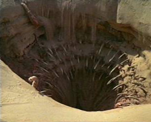 Sarlacc pit from Star Wars movie