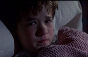 Scared boy from Sixth Sense