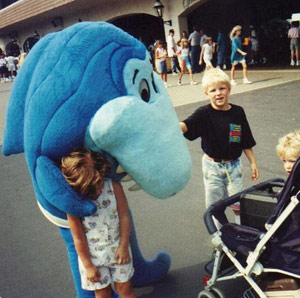 Jabberjaw shark eats child at amusement park