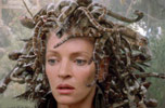 Cobra snakes as a woman's hair