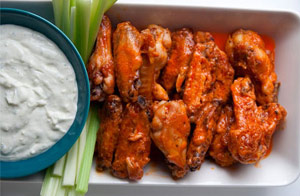 Spicy buffalo wings