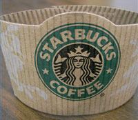Starbucks coffee drink sleeve