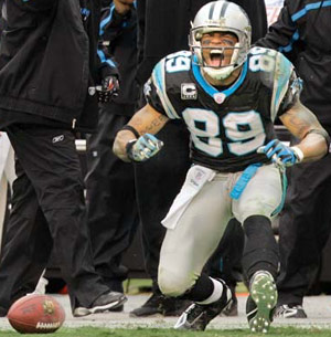 Steve Smith of the Carolina Panthers NFL team