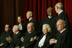 Current Supreme Court Justices in robes