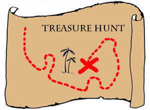 Treasure Hunting Map