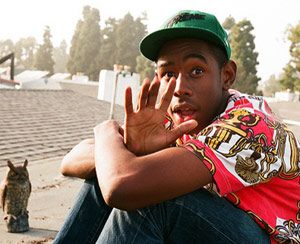 Tyler the Creator with an owl