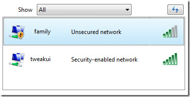 Unsecured wireless internet network (WiFi)