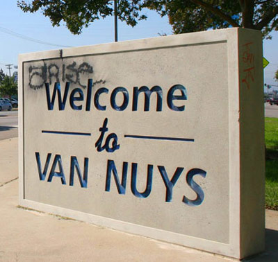 Van Nuys, California welcome sign