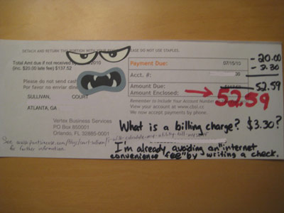 Utility bill