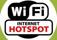 WiFi hotspot sign