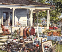 Redneck yard sale concept drawing