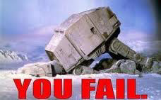 Star Wars storm trooper fail