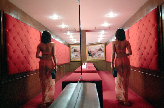 Asian massage woman at a parlor