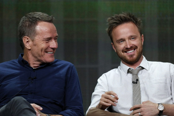 Aaron Paul and Bryan Cranston